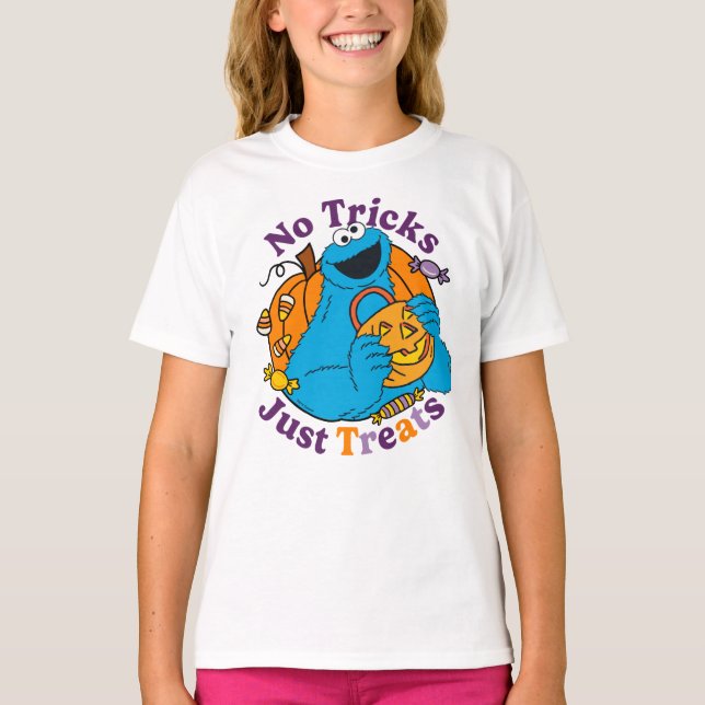 Cookie Monster | Keine Tricks nur Leckereien T-Shirt (Vorderseite)