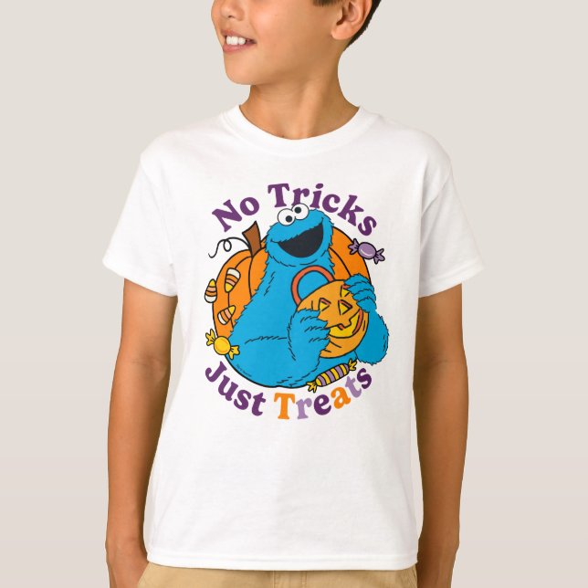 Cookie Monster | Keine Tricks nur Leckereien T-Shirt (Vorderseite)
