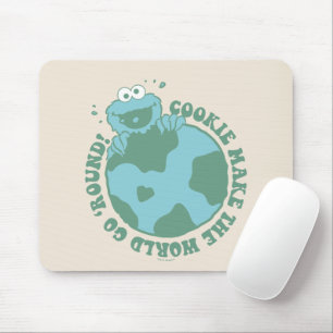 Cookie Monster Kekse bringen die Welt zum Drehen Mousepad