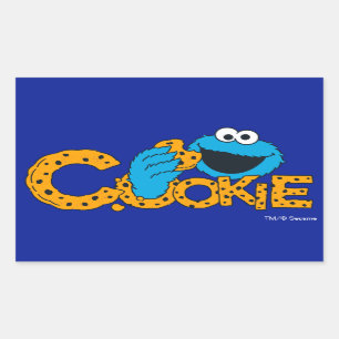 Cookie Monster   Kekse! Rechteckiger Aufkleber