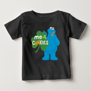 Cookie Monster   Kleeblatt Liebe Baby T-shirt