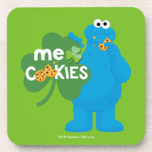 Cookie Monster   Kleeblatt Liebe Getränkeuntersetzer