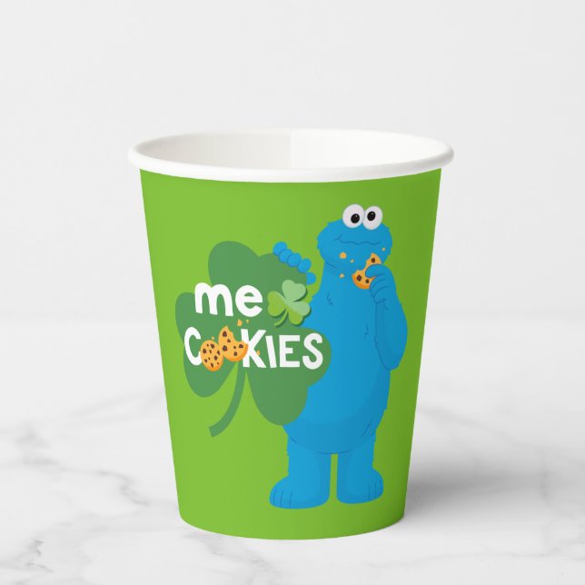 Cookie Monster | Kleeblatt Liebe Pappbecher (Links)