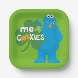 Cookie Monster   Kleeblatt Liebe Pappteller
