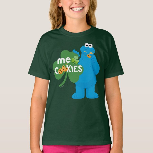 Cookie Monster | Kleeblatt Liebe T-Shirt (Vorderseite)