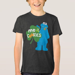 Cookie Monster Kleeblatt Liebe Tri-Blend Shirt