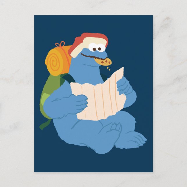 Cookie Monster Lesen einer Karte (Vorderseite)