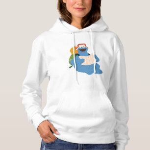 Cookie Monster Lesen einer Karte Hoodie