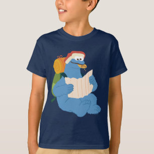 Cookie Monster Lesen einer Karte T-Shirt