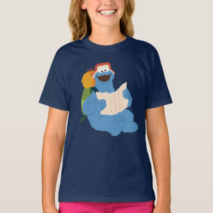 Cookie Monster Lesen einer Karte T-Shirt