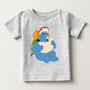 Cookie Monster liest eine Karte Baby T-shirt