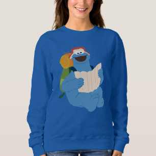 Cookie Monster liest eine Karte Sweatshirt