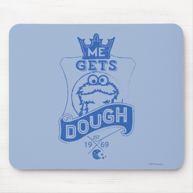 Cookie Monster Me bekommt Teig Mousepad (Vorne)