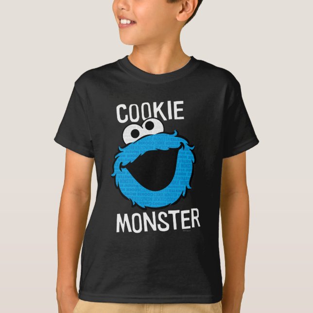 Cookie Monster-Muster T-Shirt (Vorderseite)