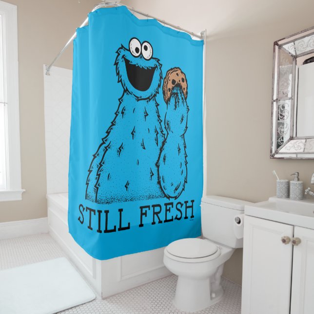 Cookie Monster | Noch frisch Duschvorhang (Beispiel)
