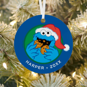 Cookie Monster Offizieller Weihnachts-Cookie-Tes Ornament Aus Metall