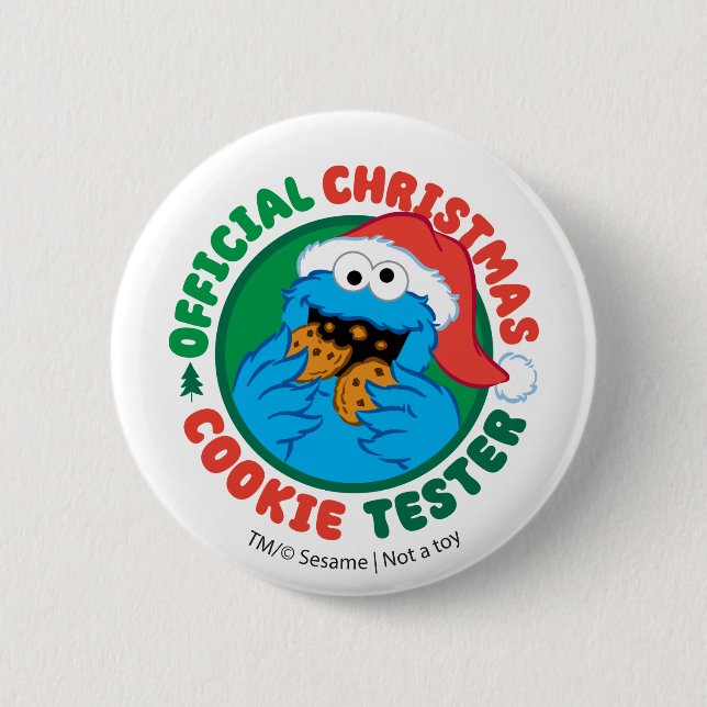 Cookie Monster | Offizieller Weihnachtskochtest Button (Vorderseite)