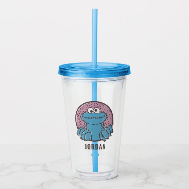 Cookie Monster | Om Nom Nom Acryltrinkbecher (Vorderseite)