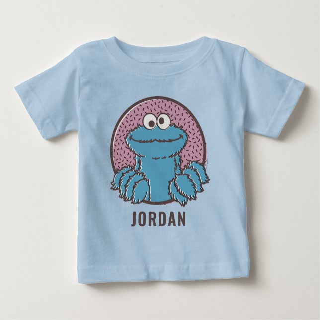 Cookie Monster | Om Nom Nom Baby T-shirt (Vorderseite)
