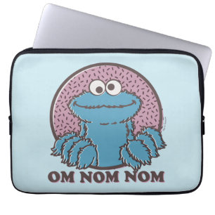 Cookie Monster Om Nom Nom Laptopschutzhülle