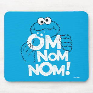Cookie-Monster Om Nom Nom! Mousepad