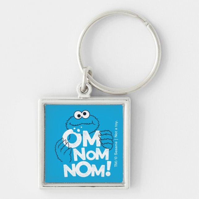Cookie Monster | Om Nom Nom! Schlüsselanhänger (Vorne)