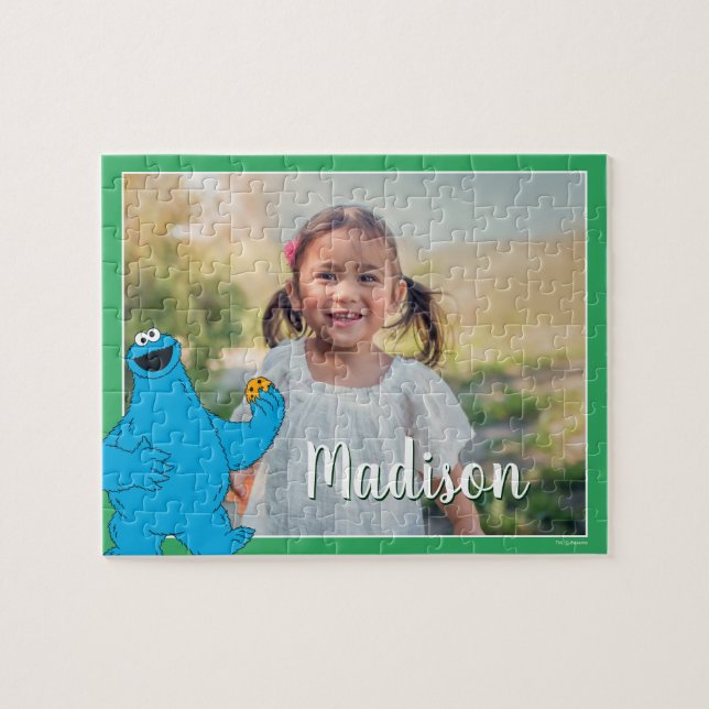 Cookie Monster Personalisiertes Foto Puzzle (Horizontal)