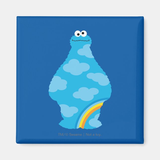 Cookie Monster Rainbows Magnet (Vorne)