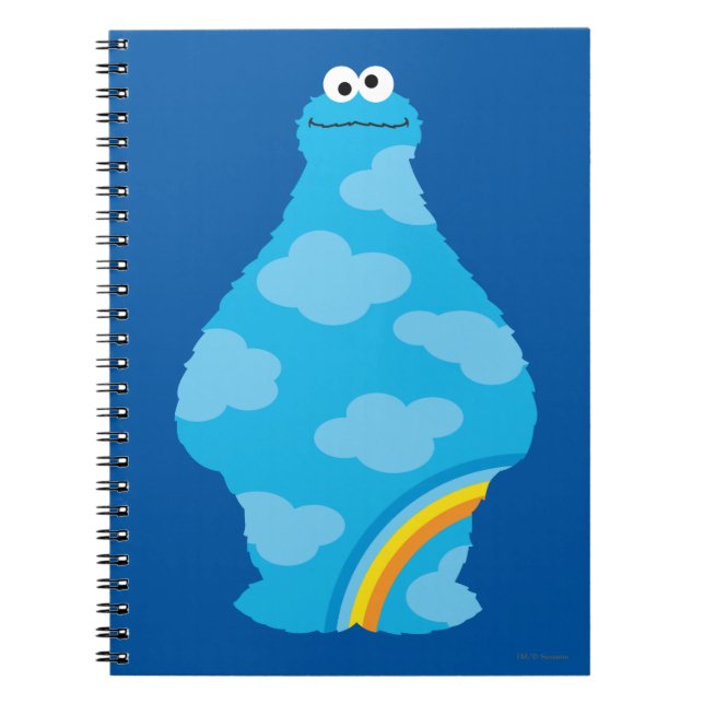 Cookie Monster Rainbows Notizblock (Vorderseite)