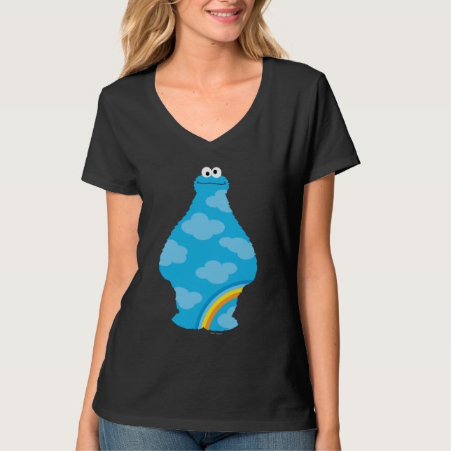 Cookie Monster Rainbows T-Shirt (Vorderseite)