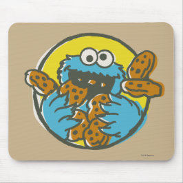 Cookie Monster Retro Mousepad