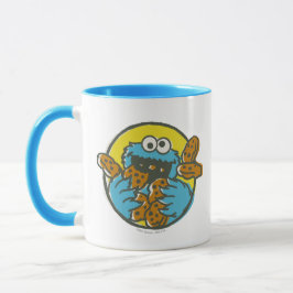 Cookie Monster Retro Tasse