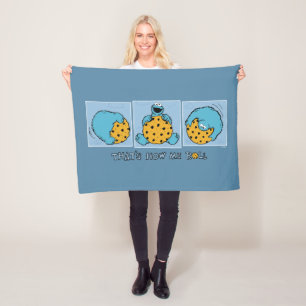 Cookie Monster   So rolle ich Fleecedecke