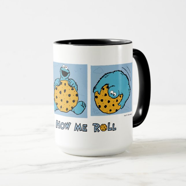 Cookie Monster | So rolle ich Tasse (VorderseiteRechts)