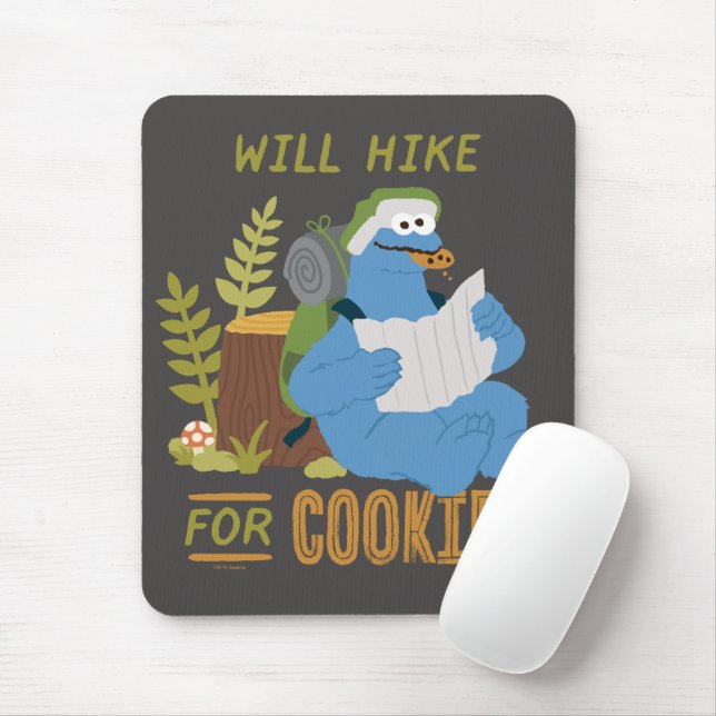 Cookie Monster | Steigt für Cookies Mousepad (Mit Mouse)