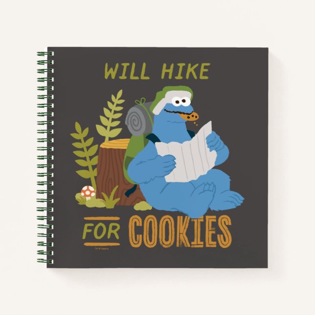 Cookie Monster | Steigt für Cookies Notizbuch (Vorderseite)
