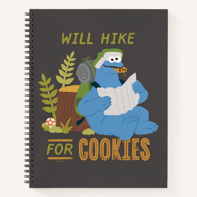 Cookie Monster | Steigt für Cookies Notizbuch (Vorderseite)