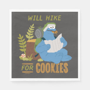 Cookie Monster Steigt für Cookies Serviette