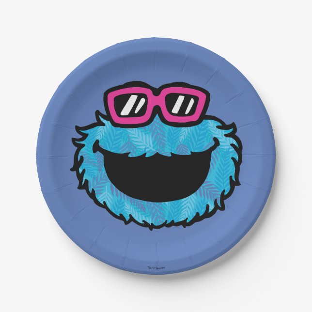 Cookie Monster | Summer Vibes Pappteller (Vorderseite)