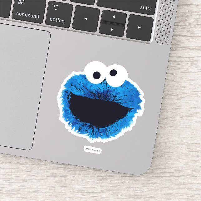 Cookie Monster | Trend Wasserfarbe Aufkleber (Detail)