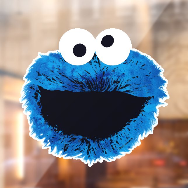 Cookie Monster | Trend Wasserfarbe Fensteraufkleber (Blatt 2)