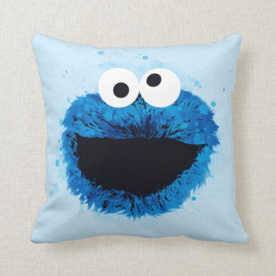 Cookie Monster   Trend Wasserfarbe Kissen