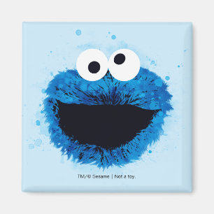 Cookie Monster   Trend Wasserfarbe Magnet