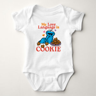 Cookie Monster   Valentinstag-Zitat Baby Strampler