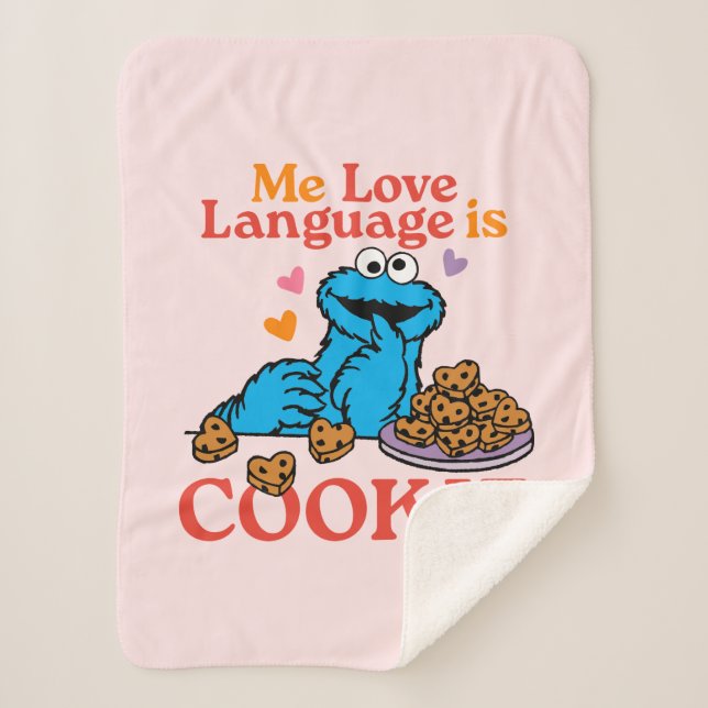 Cookie Monster | Valentinstag-Zitat Sherpadecke (Vorderseite)