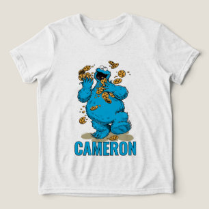 Cookie Monster Verrückte Kekse Tri-Blend Shirt