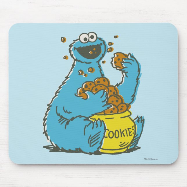 Cookie Monster Vintag Mousepad (Vorne)