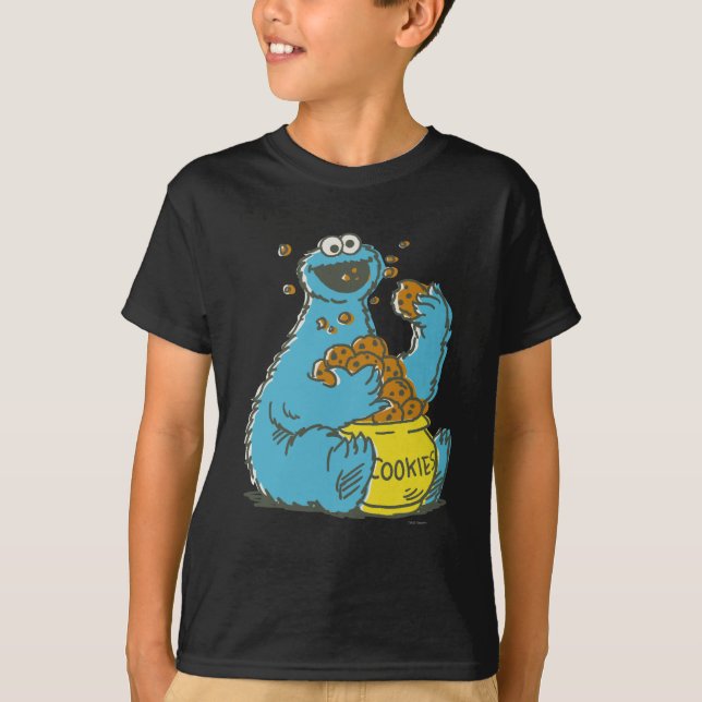 Cookie Monster Vintag T-Shirt (Vorderseite)