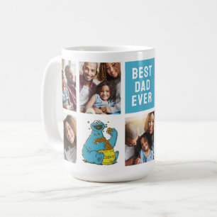 Cookie Monster Vintag Vater - FotoCollage Kaffeetasse