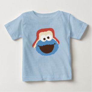 Cookie Monster Wald-Gesicht Baby T-shirt